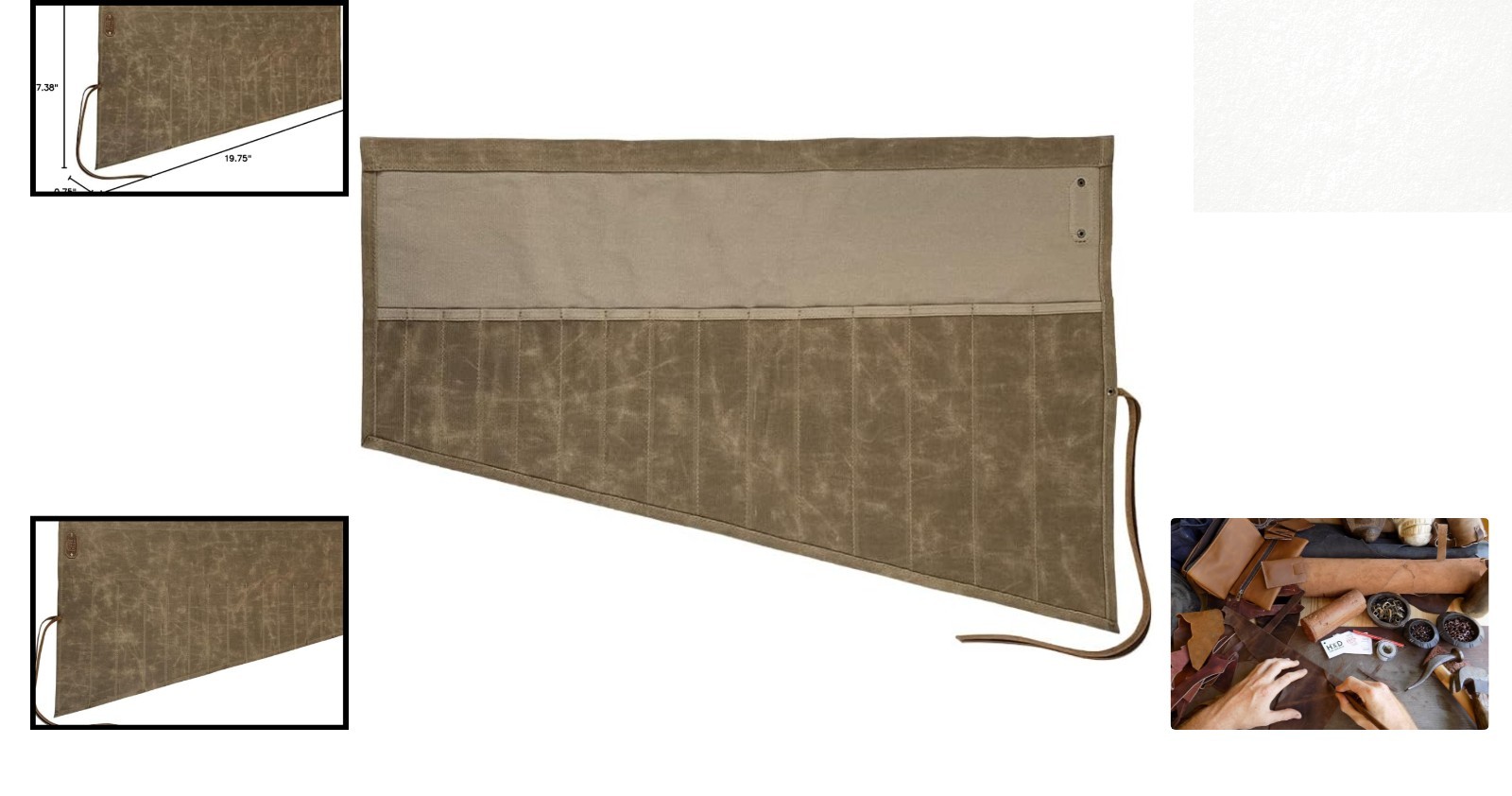 Durable Wrench Tool Roll with 15 Pockets – Handmade for Craftsmen & DIYers