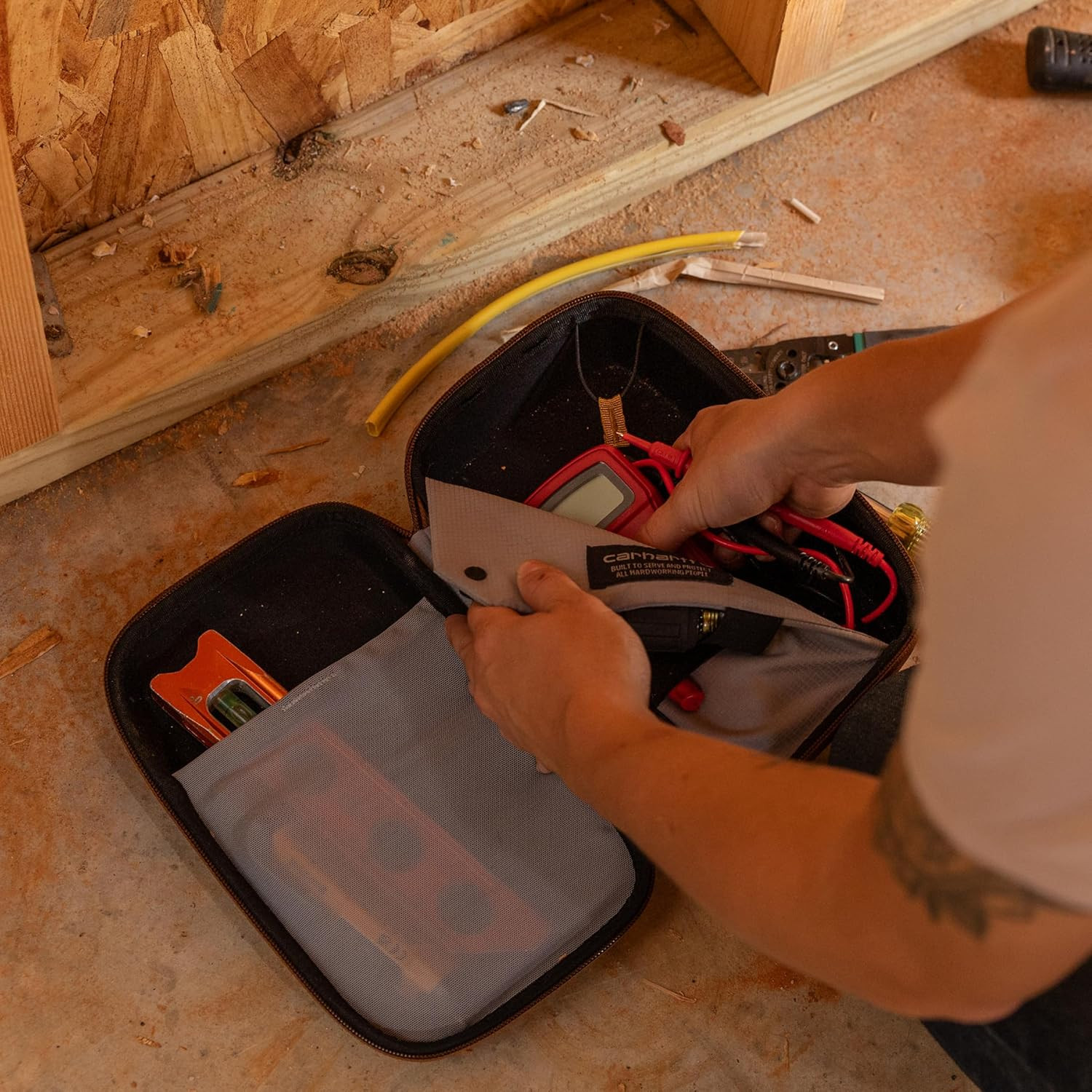 Carhartt 600-Denier Tool Organizer, Durable Water-Resistant, Hard Organizer (Car