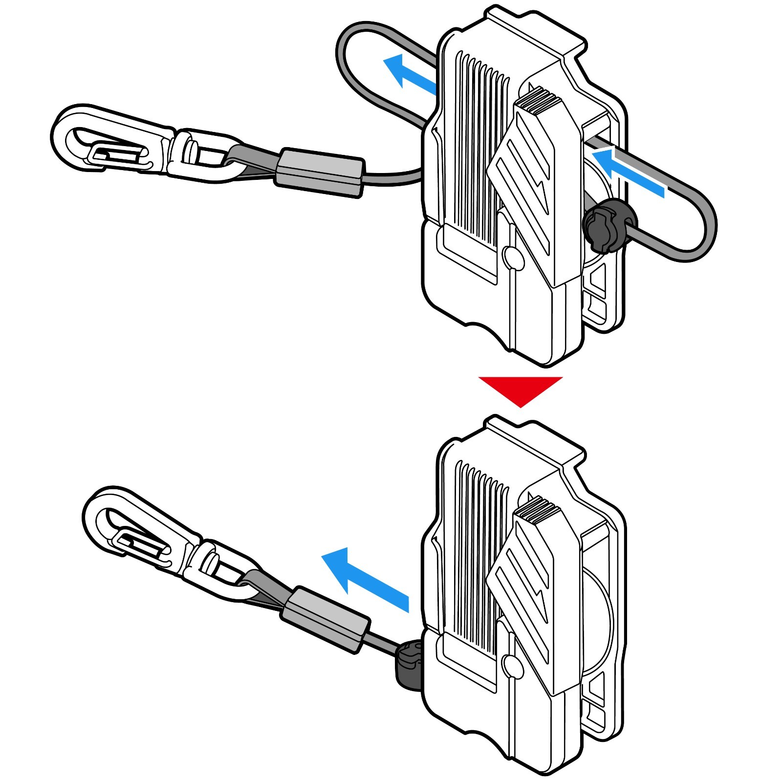 TAJIMA Waist Tool Holder Carabiner Safety Rope Right Use SFAZ-ROP10 CHINA