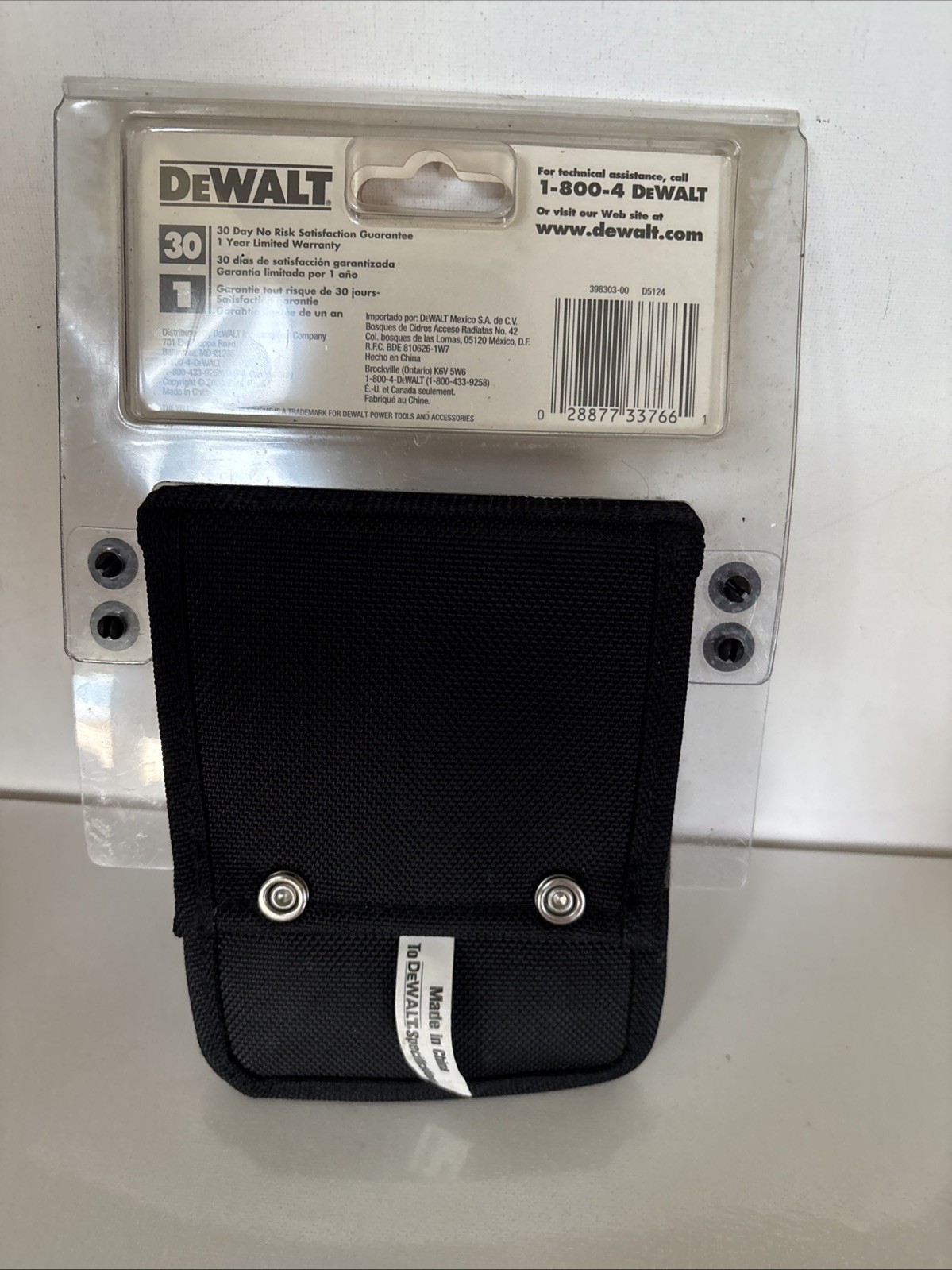 DeWALT D5124 Heavy Duty Hammer Holder BALLISTIC NYLON Brand New