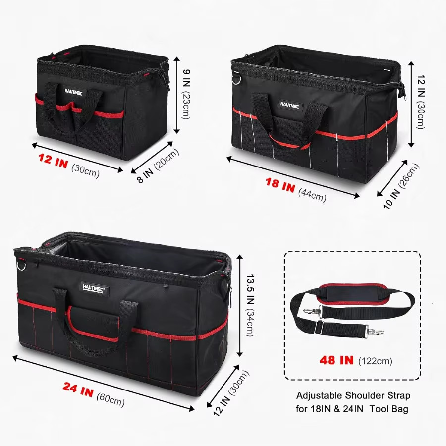 3-Piece Heavy Duty Tool Bag Bundle 1680D Oxford Cloth SHIPS FROM USA