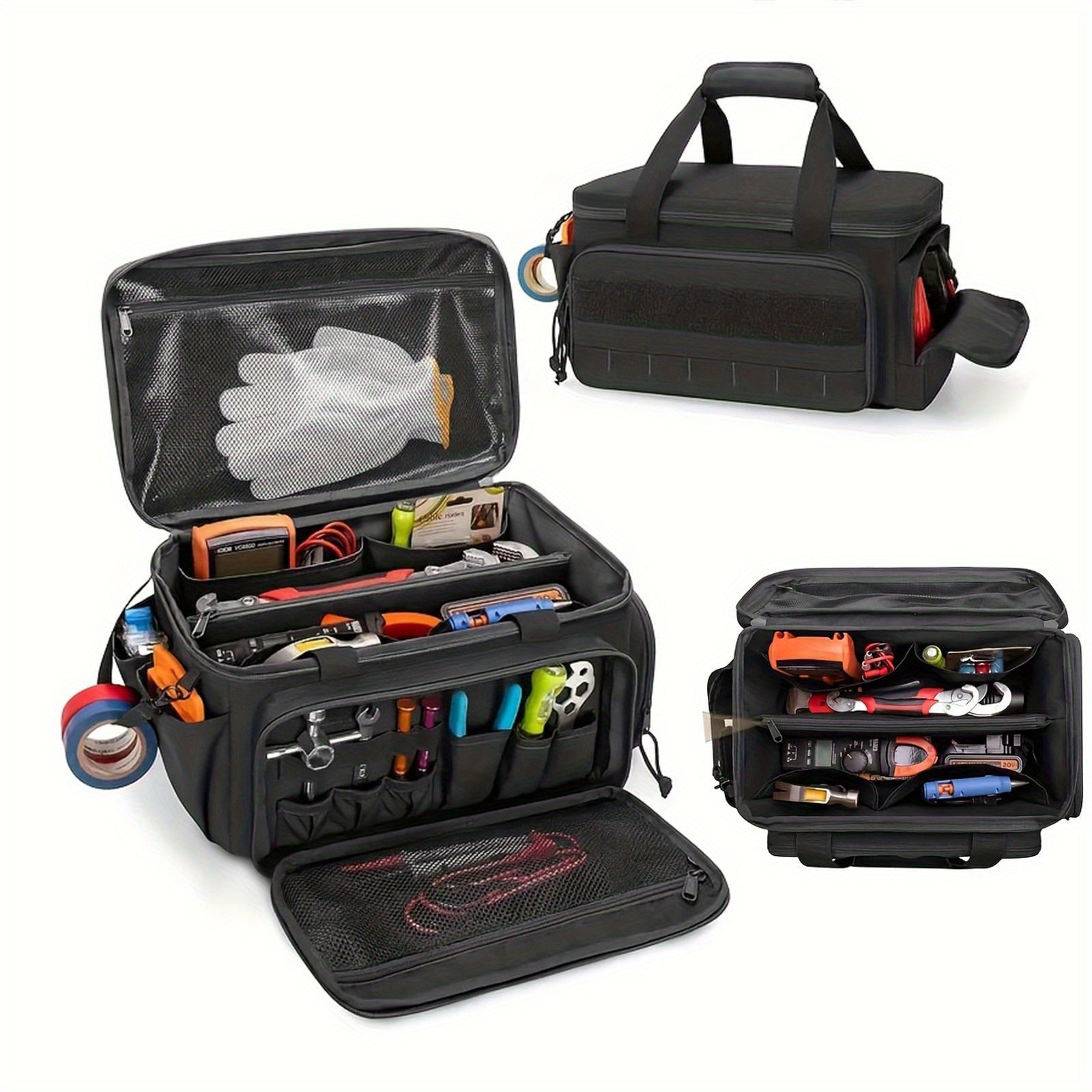 Durable Fabric Tool Bag – Anti-Abrasion Base and Multi-Purpose Organizer