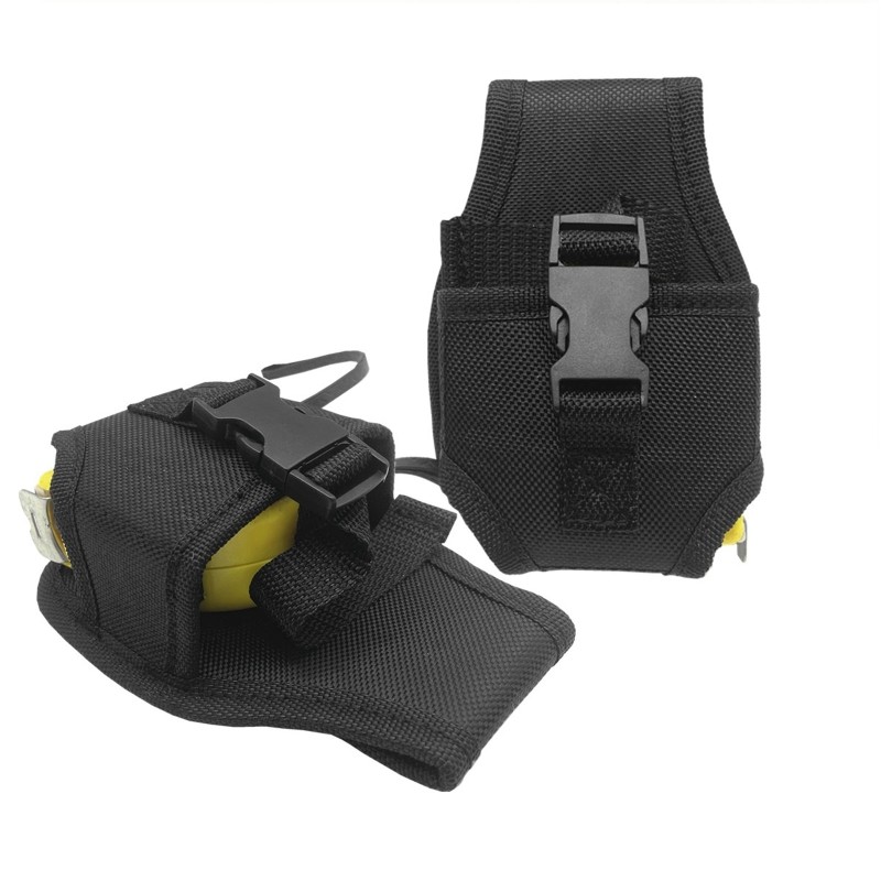 Electrician Tape Measure Tool Bag Nylon Fabric Waist Pocket Pouch Belt Holder