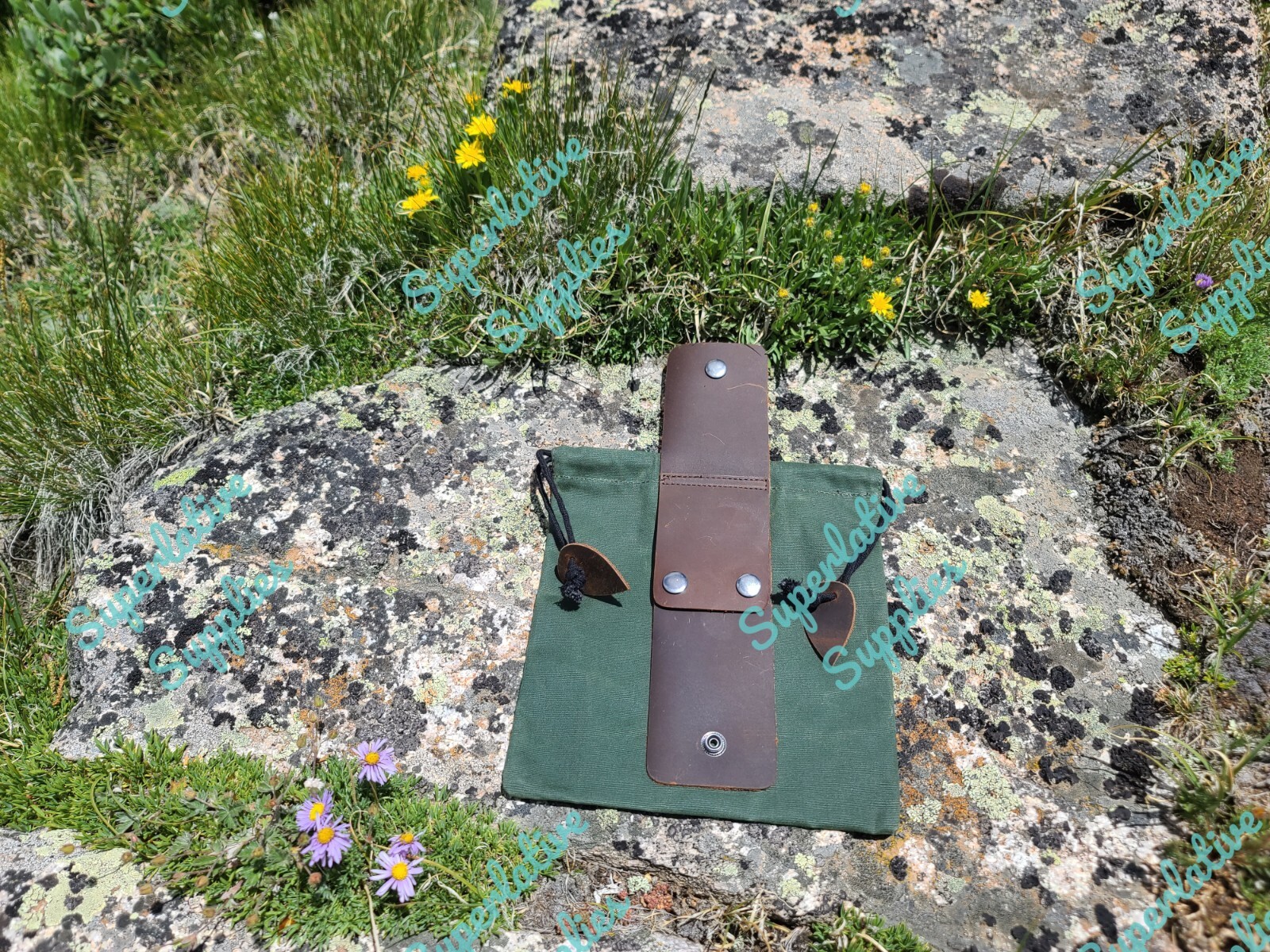Premier Canvas Drawstring Bag Trail Pouch Foraging Hiking Camping Walking Hike