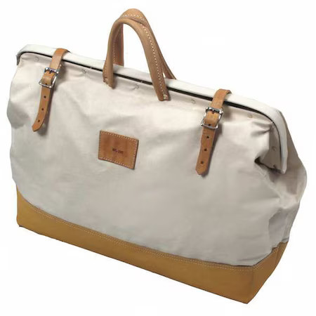 Kraft Tool Wl200 Tool Bag, Brown, White, Canvas, 1 Pockets