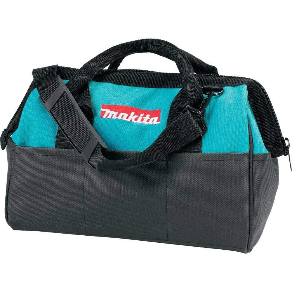 Makita 14 Teal Portable Tool Box Durable Design with Shoulder Strap for Trades