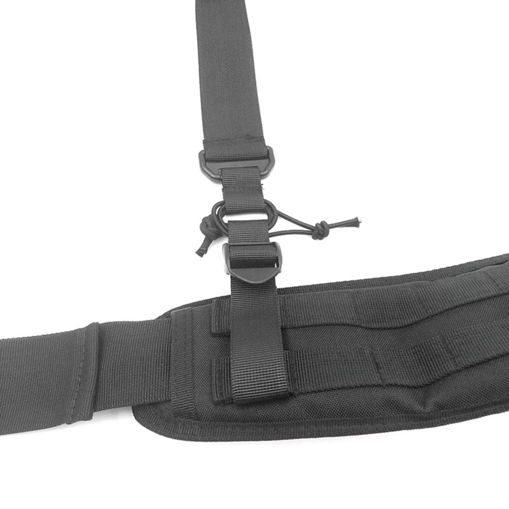 Black Adjustable Heavy Duty Suspenders Bag Durable X Back for Outdoor Work