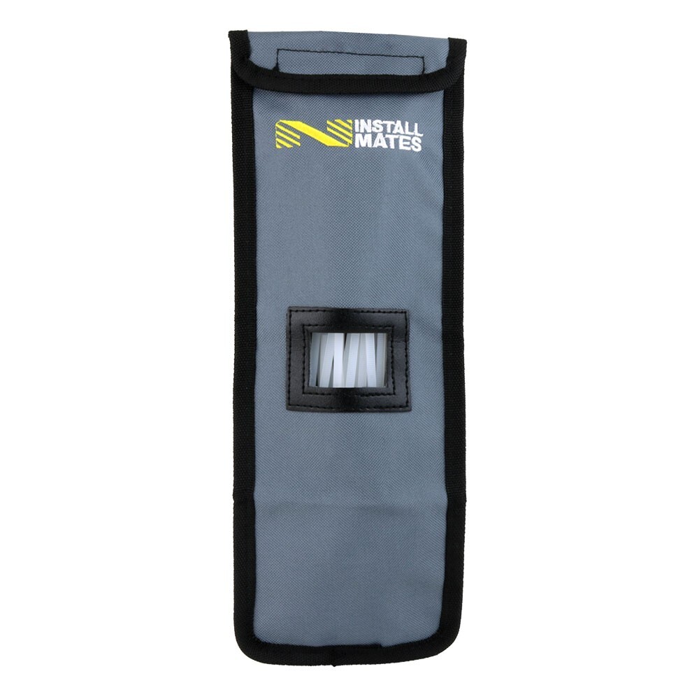 InstallMates™ 11″ Cable Tie Storage & Carry Pouch (Gray) Cable Ties NOT Included