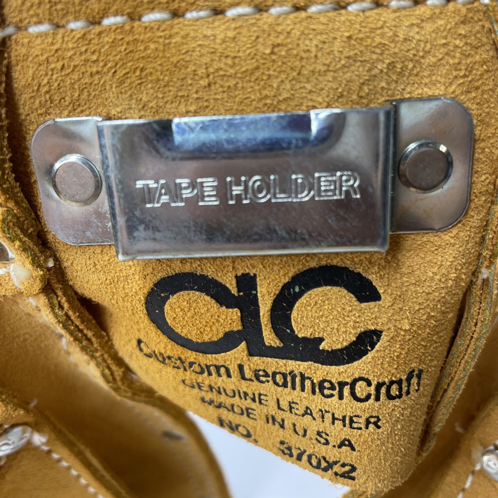 Custom Leather Tool Belt, No 370×2, Adjustable, Preowned Not Used