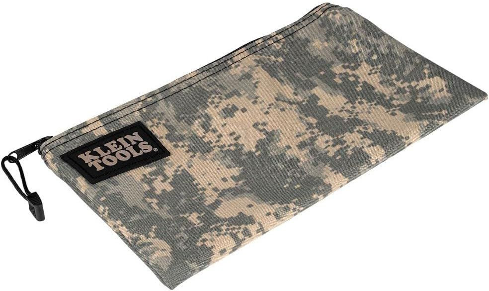 Klein Tools 5139C Zipper Bag, Camouflage Cordura Nylon Tool Pouch with…