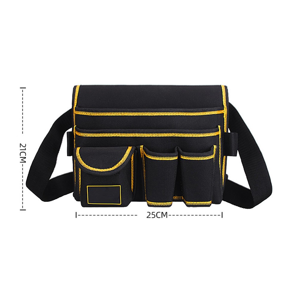 Oxford Cloth Tool Belt Bag Rectangular Outdoor Use 1Set 9.8×8.3in