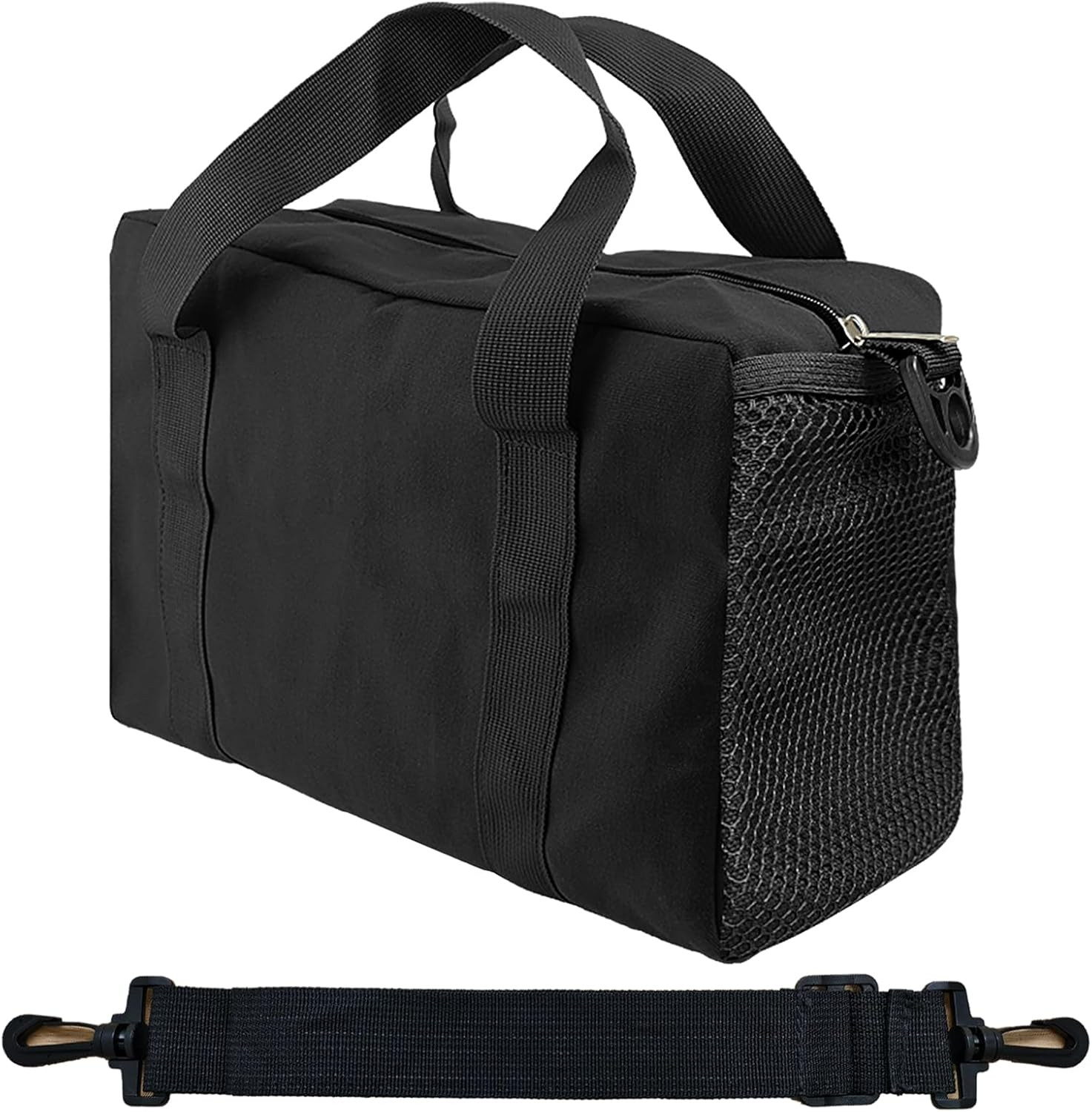 16-Inch Oxford Fabric Tool Organizer Tote with Zipper and Padded Strap