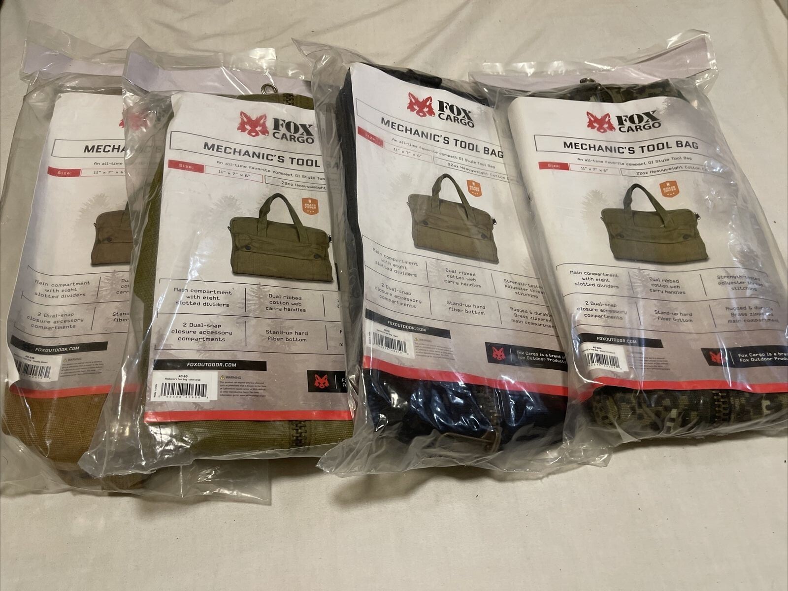 Military issued style Heavy duty Canvas tool,utility,cargo bag/brass Zipper