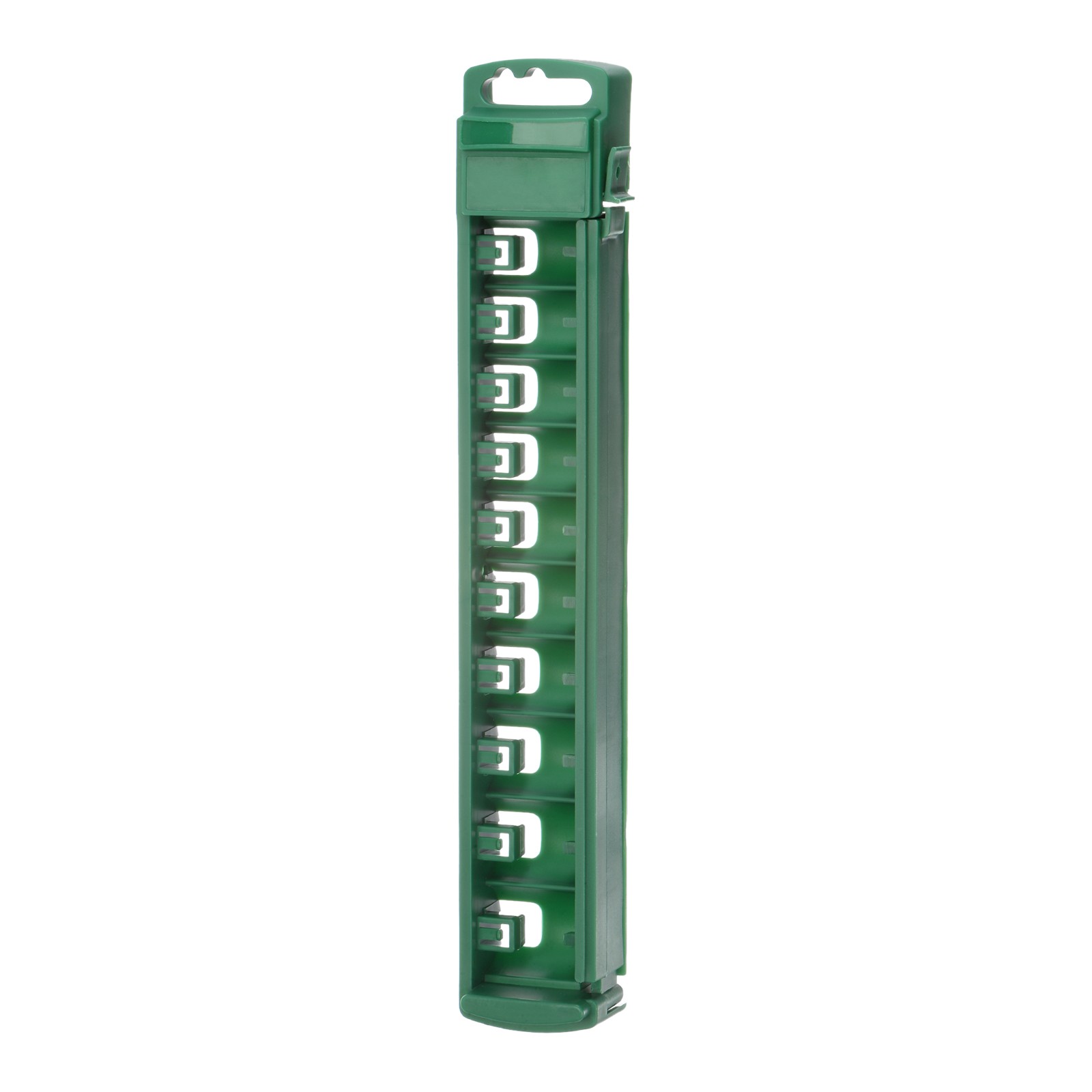 Socket Organizer 1/2″ Drive 10 Slots Portable Shallow Socket Clip Rail Holder