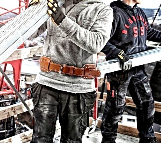 Duracuir Carpenter Leather Tool Belt With Lumbar Occidental Leather Klein