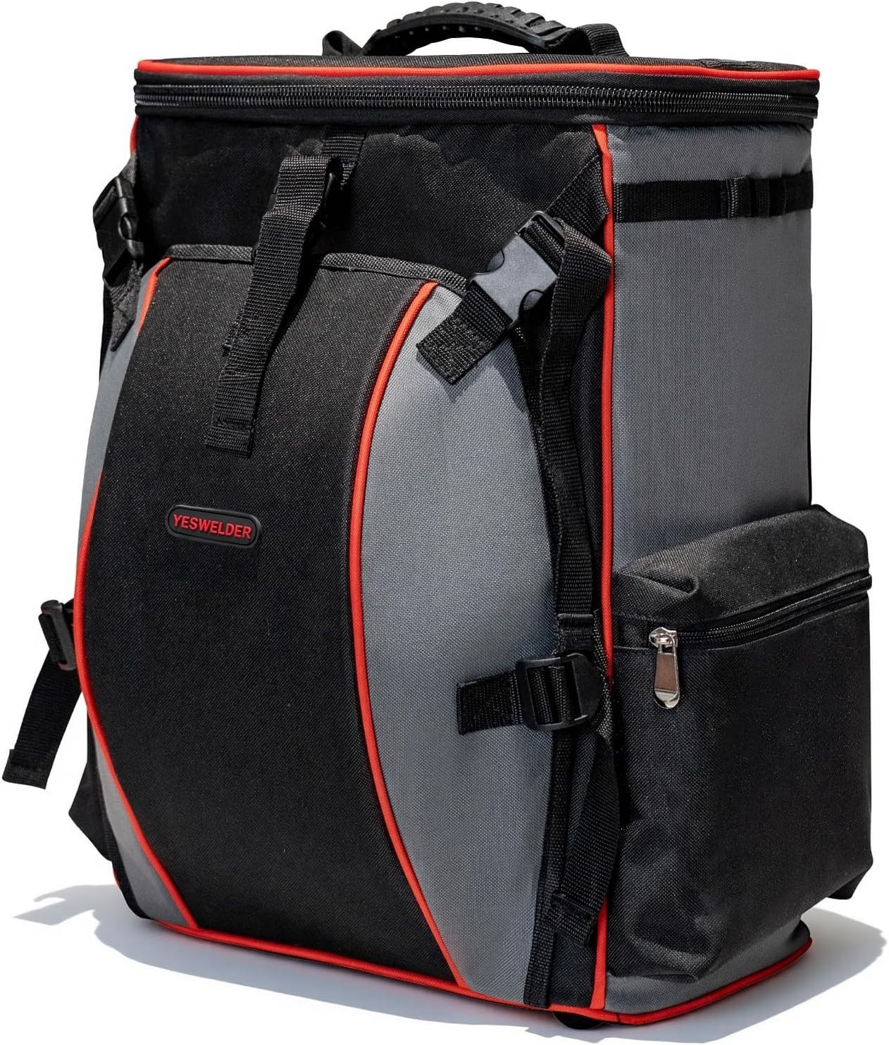 Pro Welding Backpack: Large Capacity, Helmet Catch, 16.5″ Padded Laptop Sleeve
