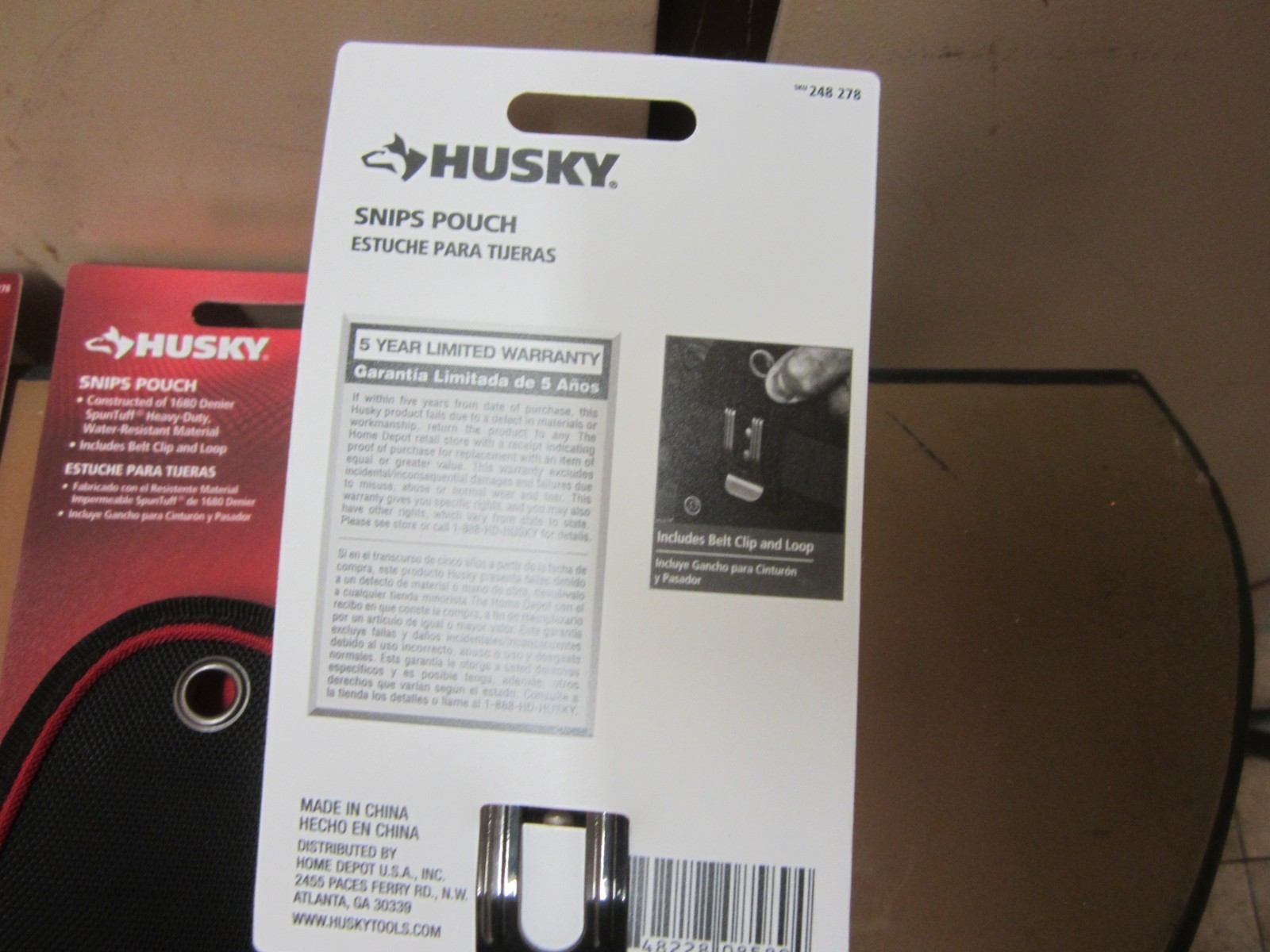 (4) Husky Snips Pouch w/belt clip and loop (great deal for the 4)