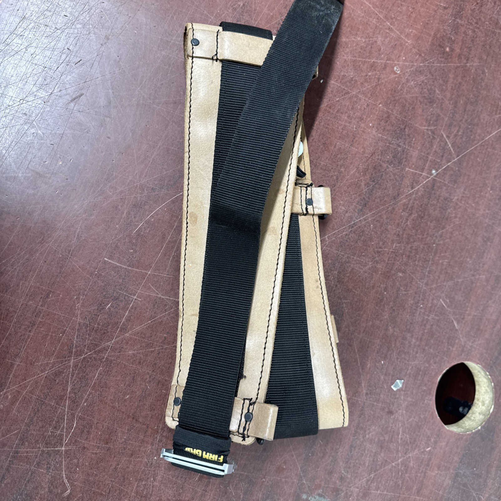 FIRM GRIP Build-A-Rig Padded Leather Tool Belt Size Large/XLarge MISSING