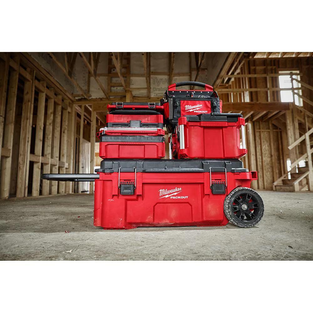 15 in. PACKOUT Tote Polyester Red Tool Storage Modular Tool Bag