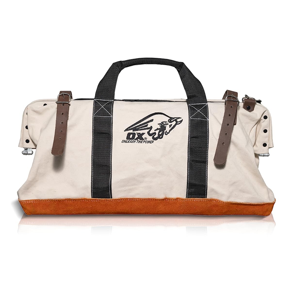 OX Tools Large Canvas Tool Bag 24 Inch Wide with Heavy Duty Masonry Tool Bag …