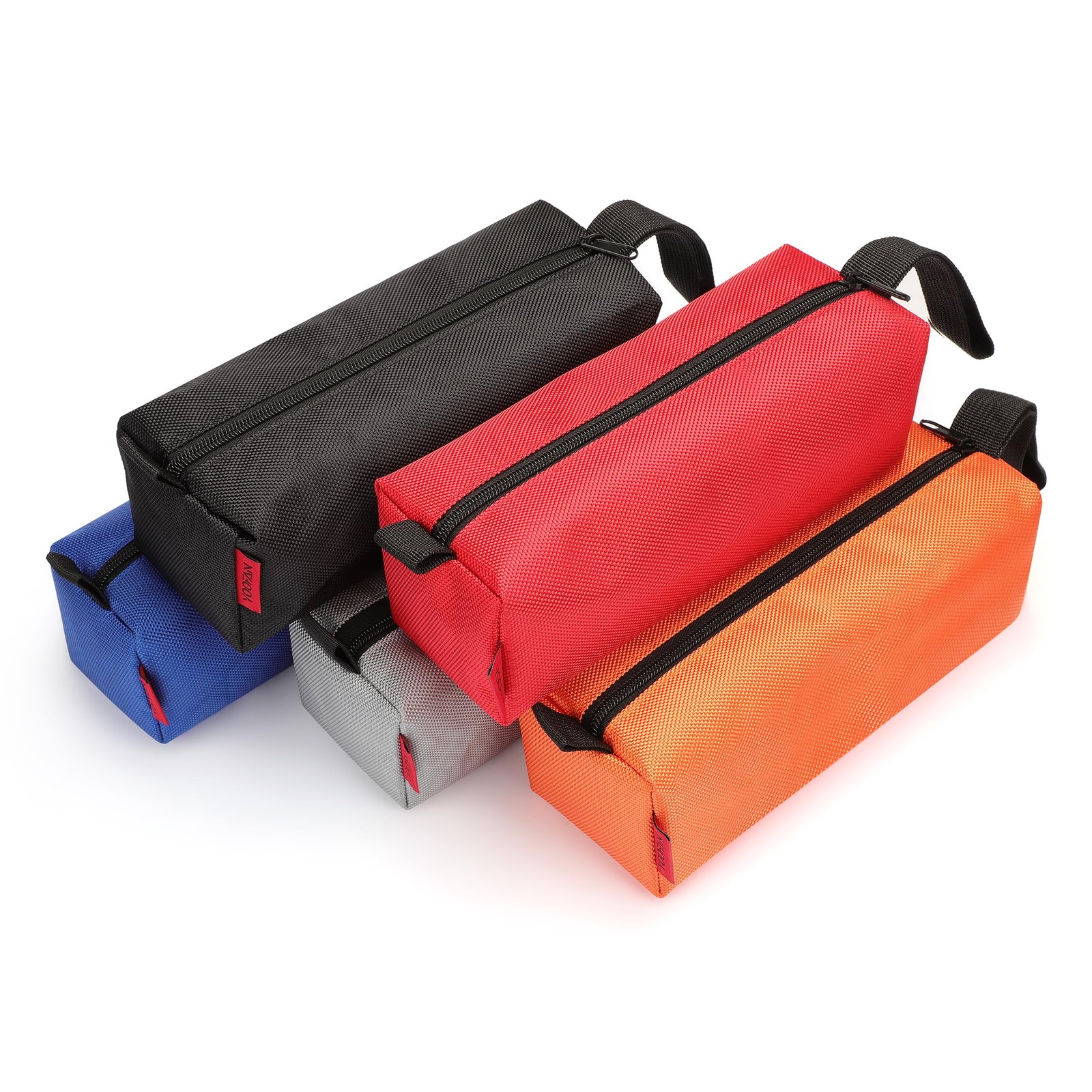 Tool Bags – 5 Packs of Heavy Duty Tool Pouches with Zipper, Made with 1680D O…