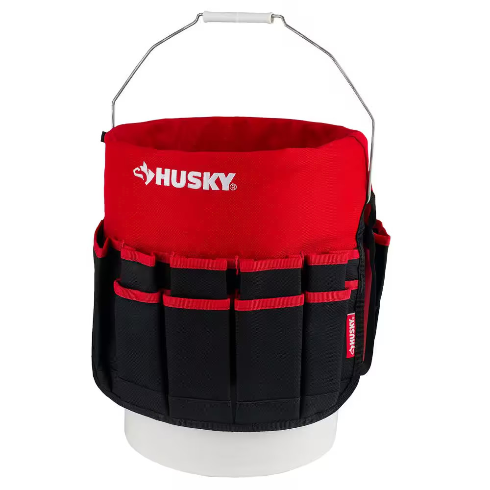 12 In. 30-Pocket Bucket Jockey 5 Gal. In-Bucket Storage Tool Bag