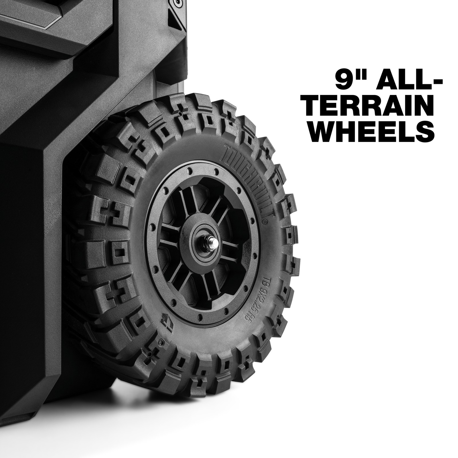 ToughBuilt Portable 2-in-1 Rolling Tool Box, Wheels & Stackable Design, Black
