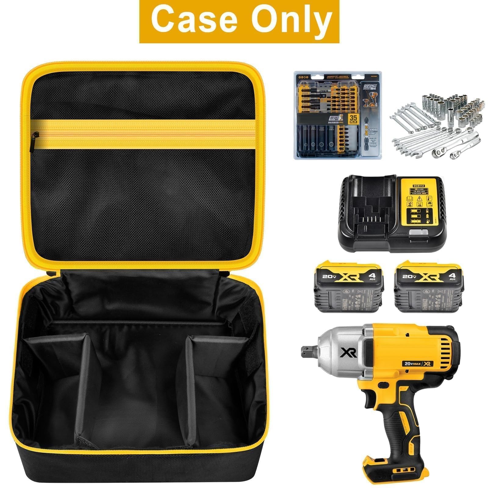 Impact Driver Carrying Case for DEWALT 20V MAX XR DCF787D1 DCF845B | Fits for DC