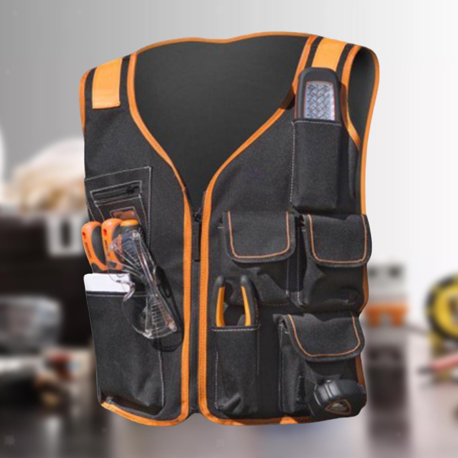 Vest Tool Electrician Universal Utility Chest Pack Multi Pockets Storage Work