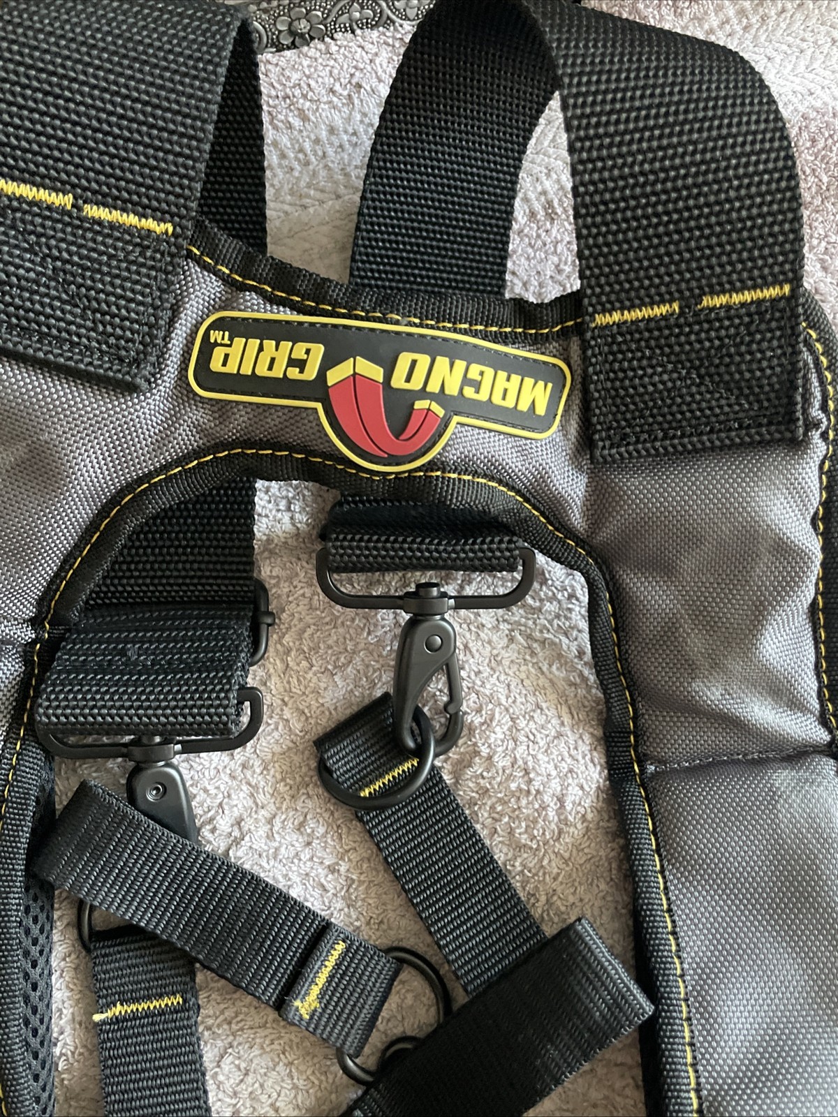 Magno Grip Tool Belt Suspenders Heavy Duty Work Suspenders for Carpentry