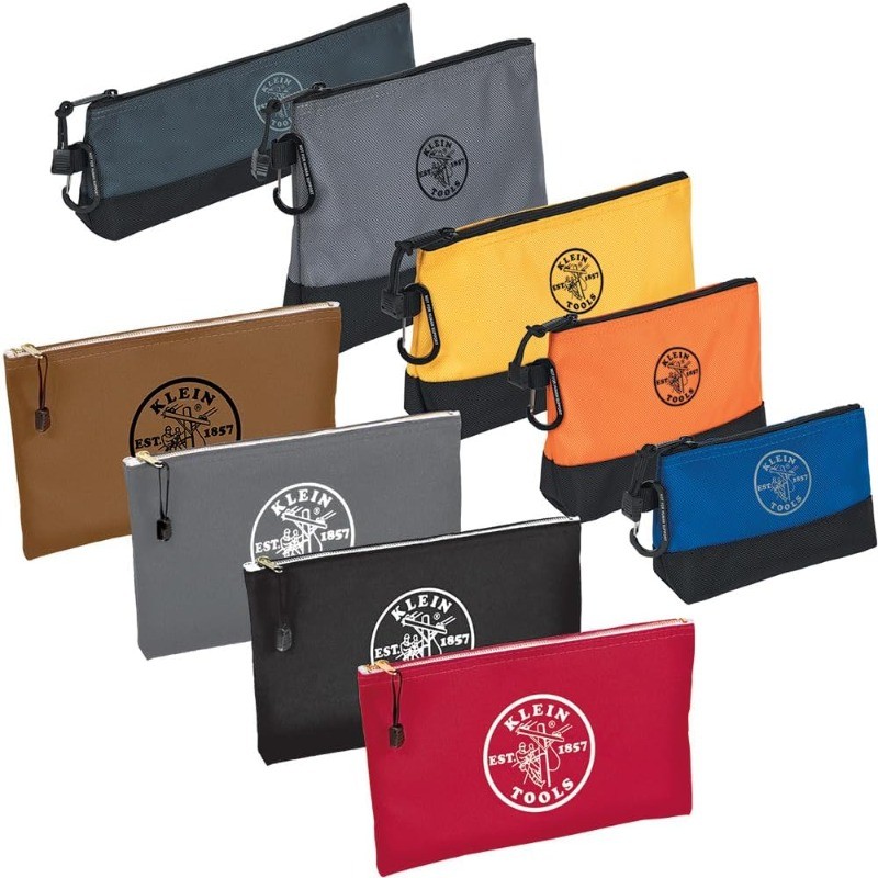 80183 Zipper Tool Bag Set, (5) Stand-Up Water-Resistant 1680d Pouches