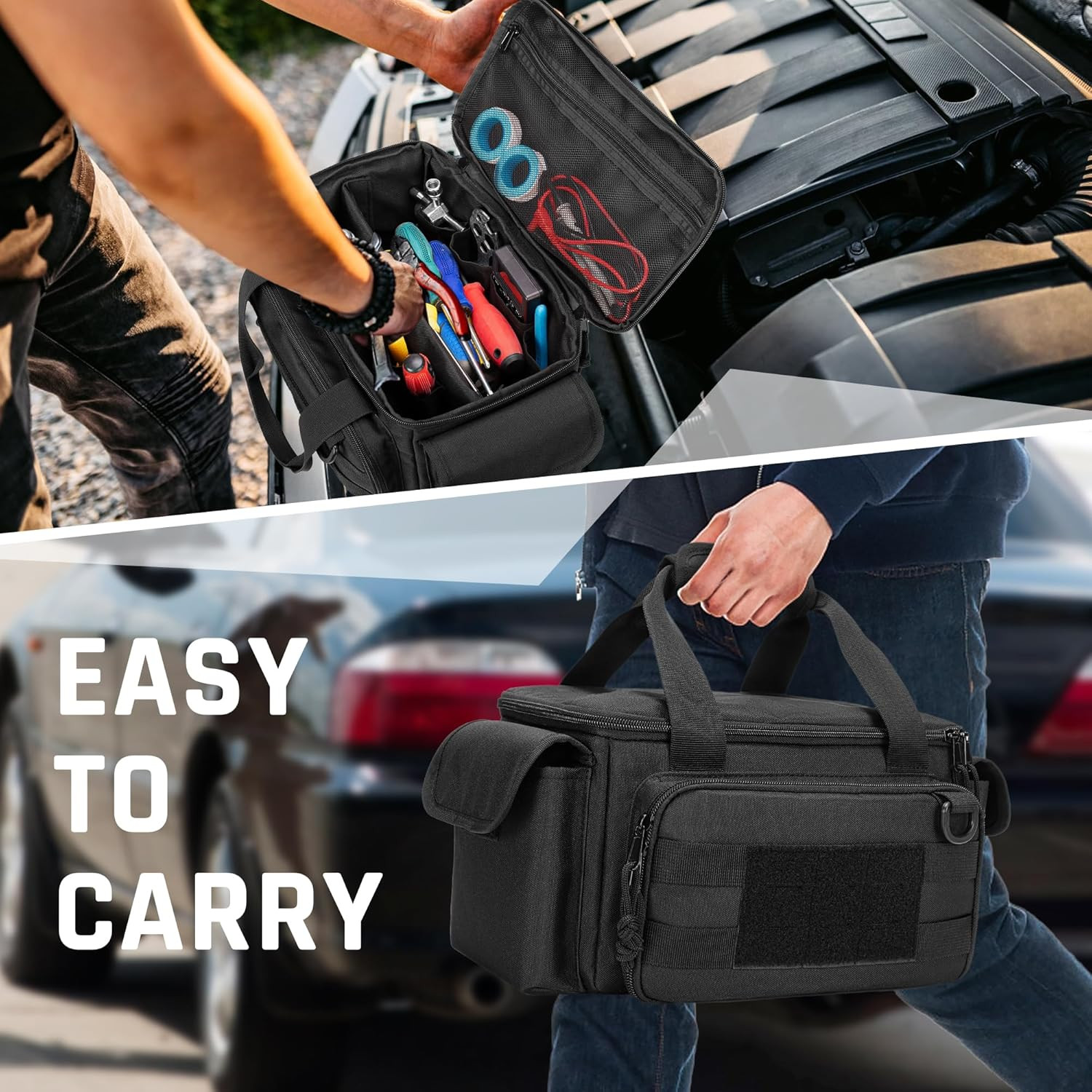 Small Tool Bag with Anti-Friction and Thick Padded Bottom, Tool Storage Organize