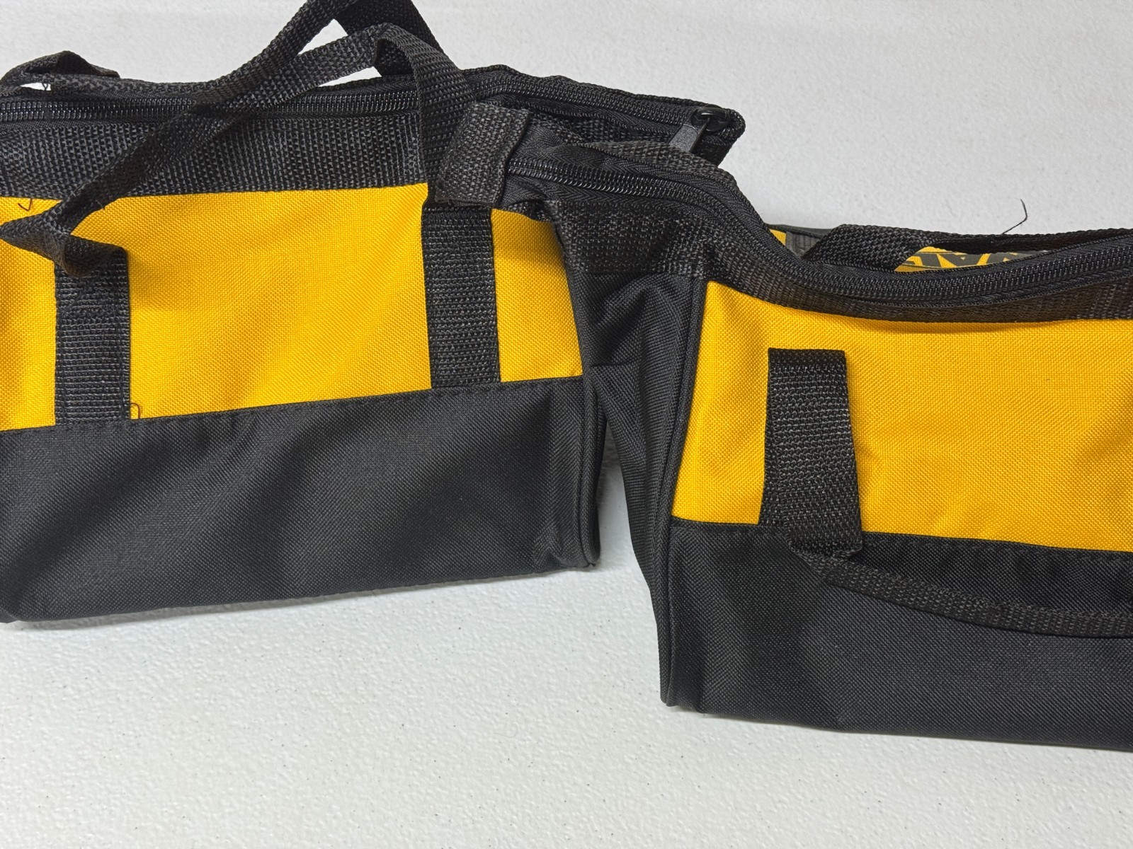 Lot Of 2- DeWalt 9″ X 9″ X 8″ Small Canvas Tool Bag. TWO BAGS