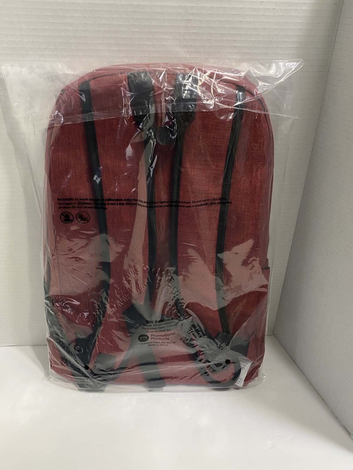 Snap-On Tools Red Backpack NEW Sealed Adjustable Straps Zippered