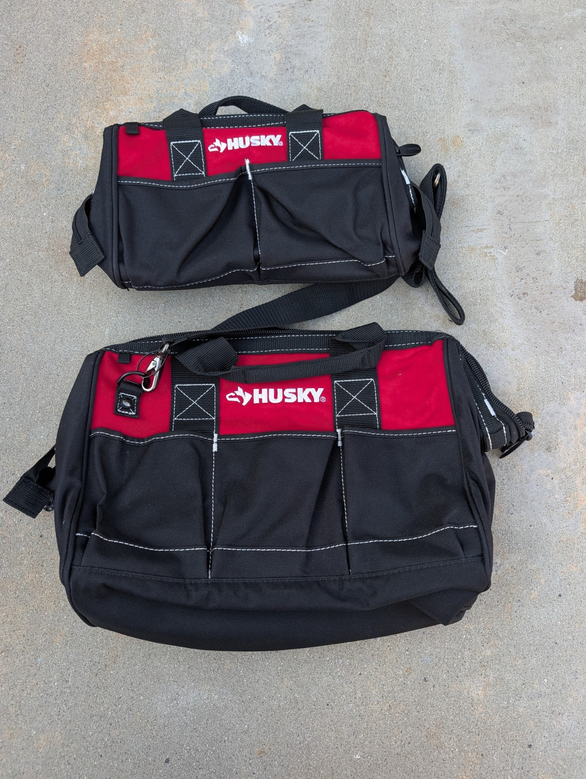 Husky 12 in. and 15 in. Tool Bag Combo – New