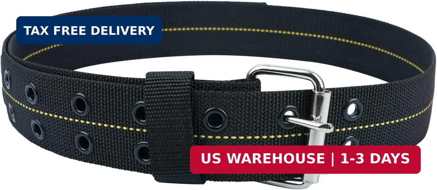 Zeluga 20-202 2in. Adjustable Heavy Duty Tool Belt, Black