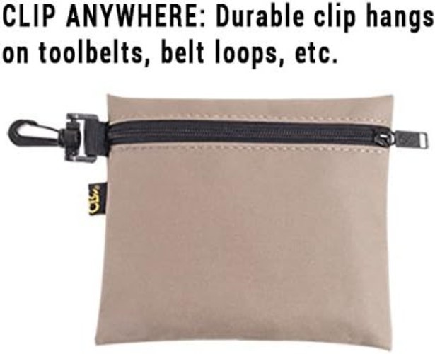 Durable Zippered Clip-on Poly Bags – Set of 3 for Easy Tool Organization