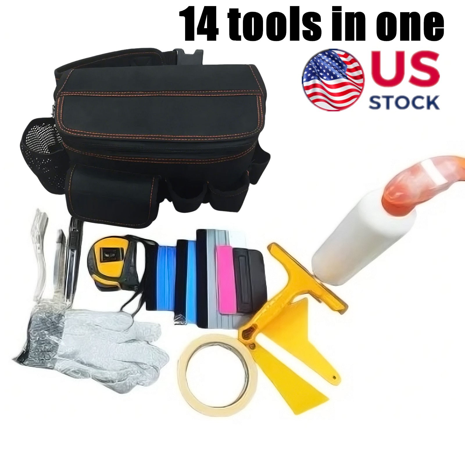USA 14 tools in one Advertising Installation Tool Waist Bag Outdoor Installation