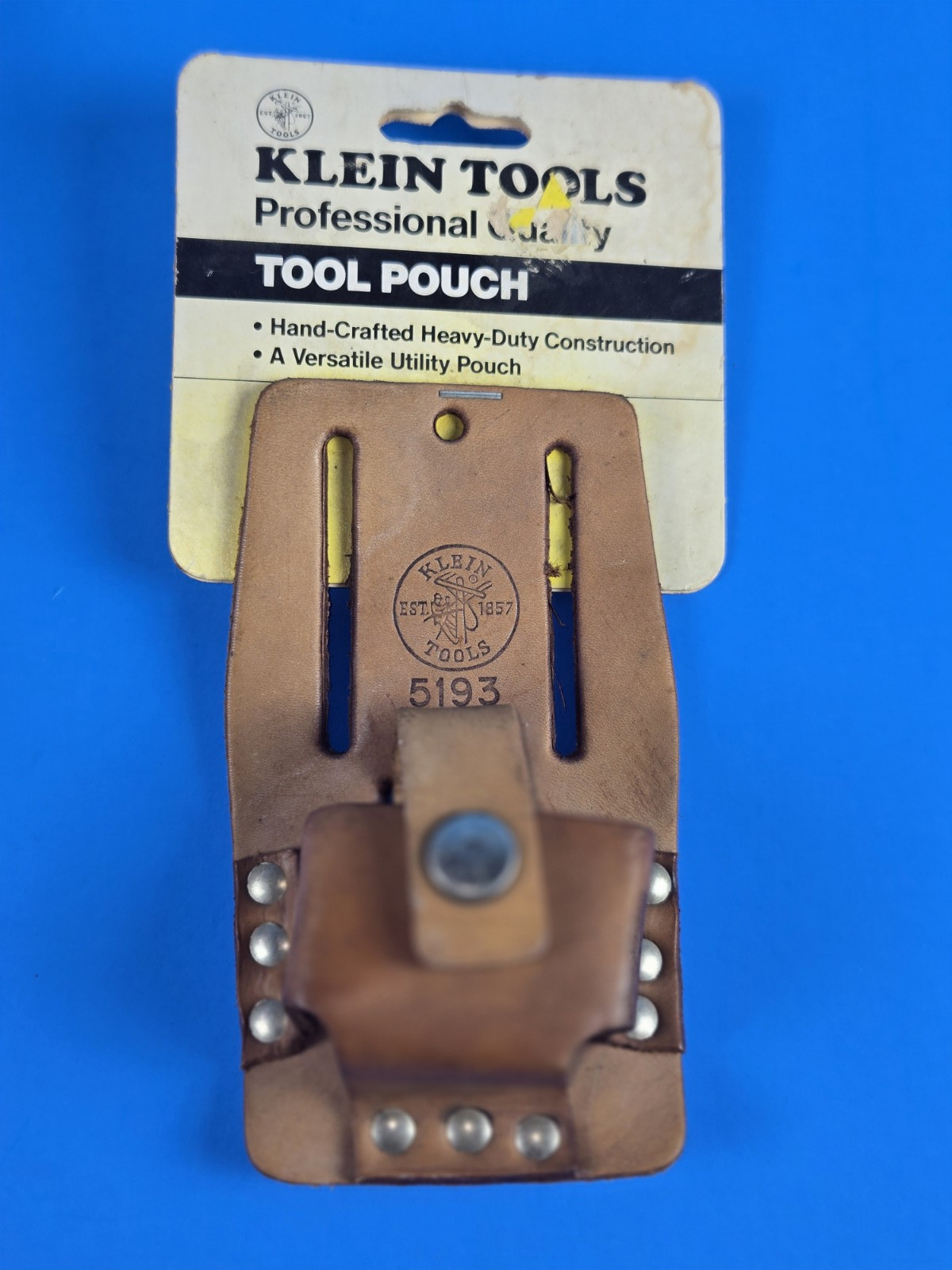 Klein Vintage Leather Tool Belt Pouch 5139 Made USA NOS