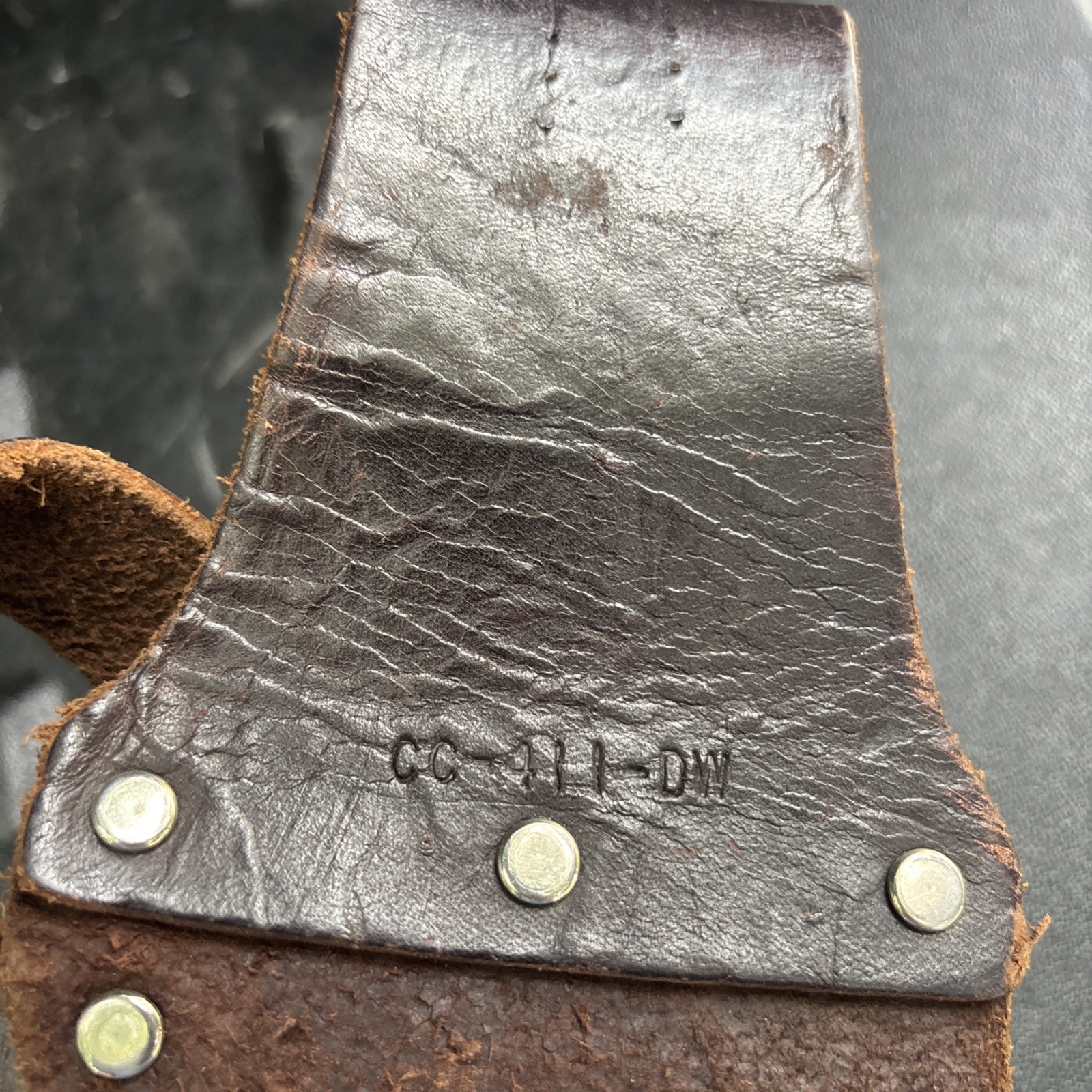 Action DeWalt Brown Leather Drill Holster Tool Belt- CC-411-DW Vintage Mexico
