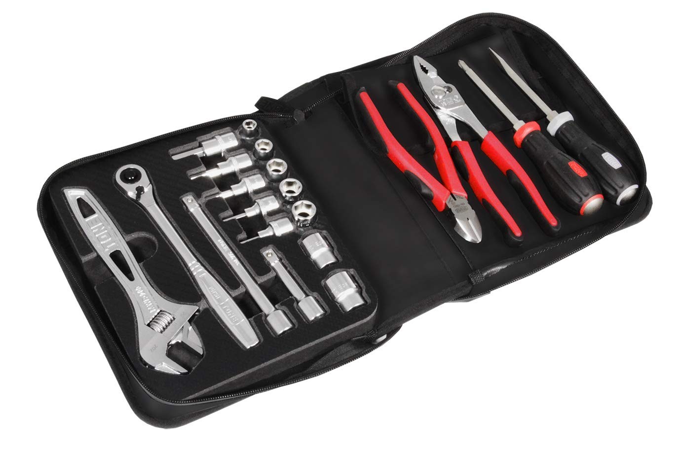 Tool Bag Set TSX3172 9.5mm3/8 Black Contents 21 Items