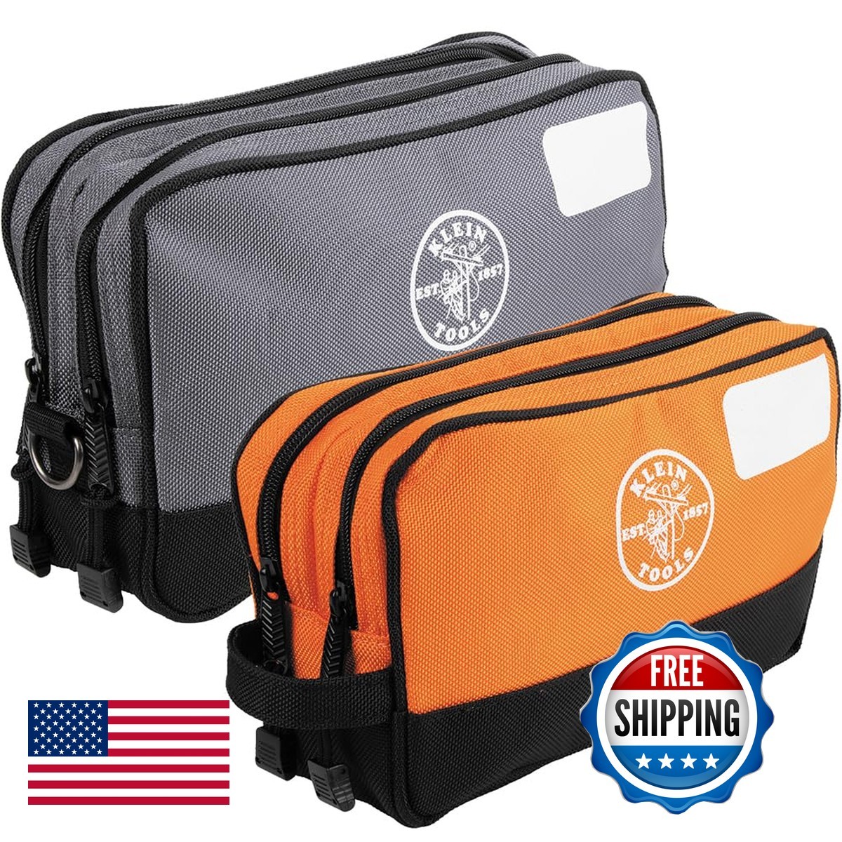Klein Tools 55579 Heavy-Duty Dual Compartment Tool Pouch