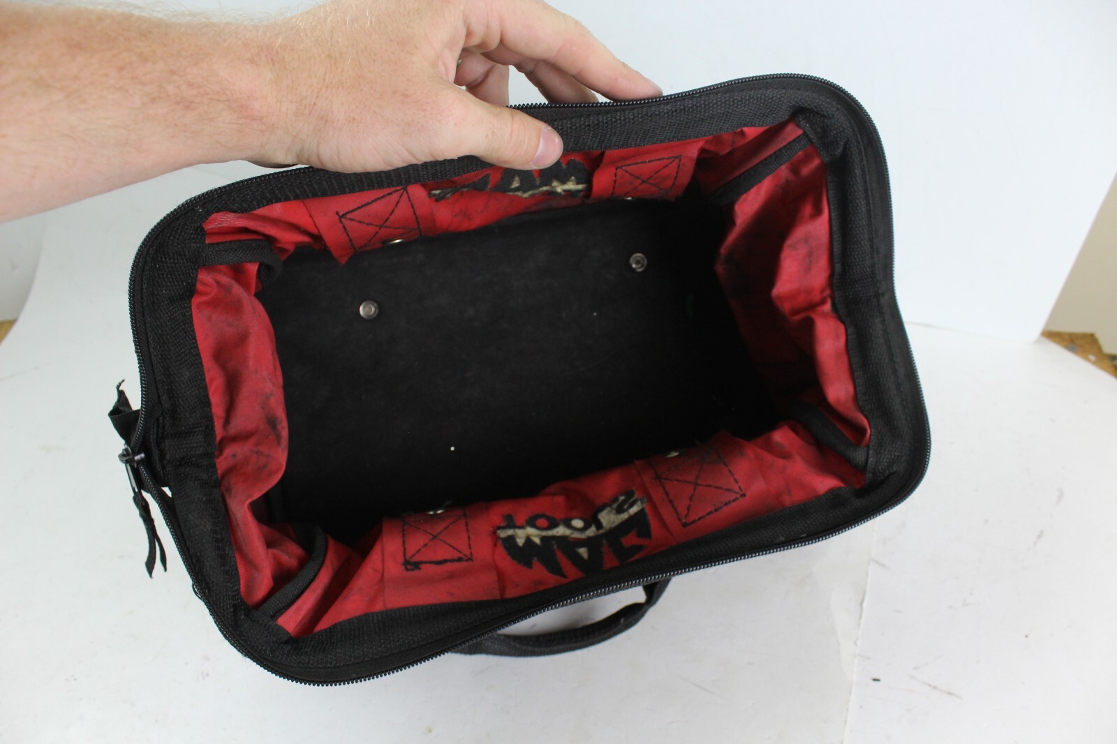 USED DIRTY Mac Tools Canvas Zippered Tool Bag w/Pockets MTB001 case pack