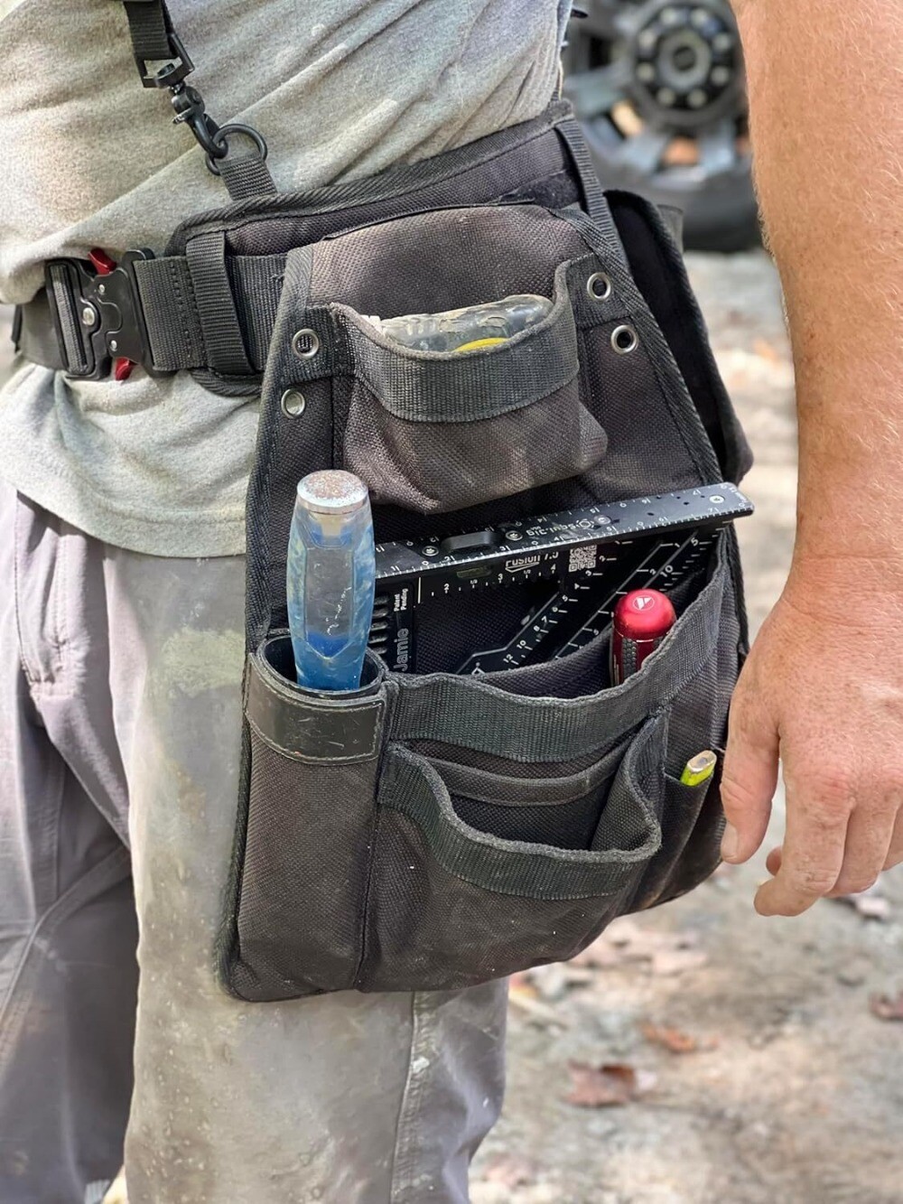 Perkins Builder Brothers Essential Tool Belt Set With Suspenders, Medium