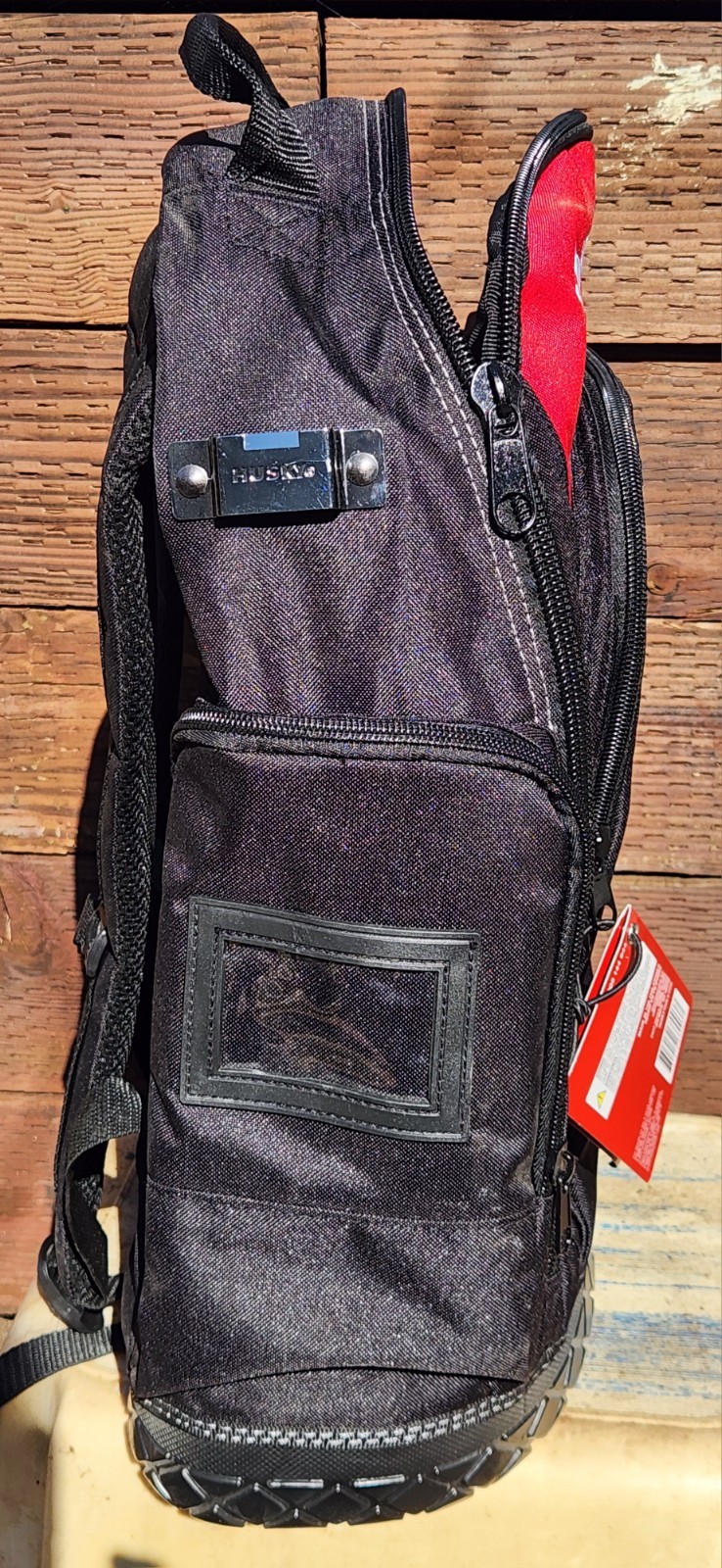New Husky 16 Inch Tool Backpack Heavy Duty Waterproof Rubber Bottom Storage Bag