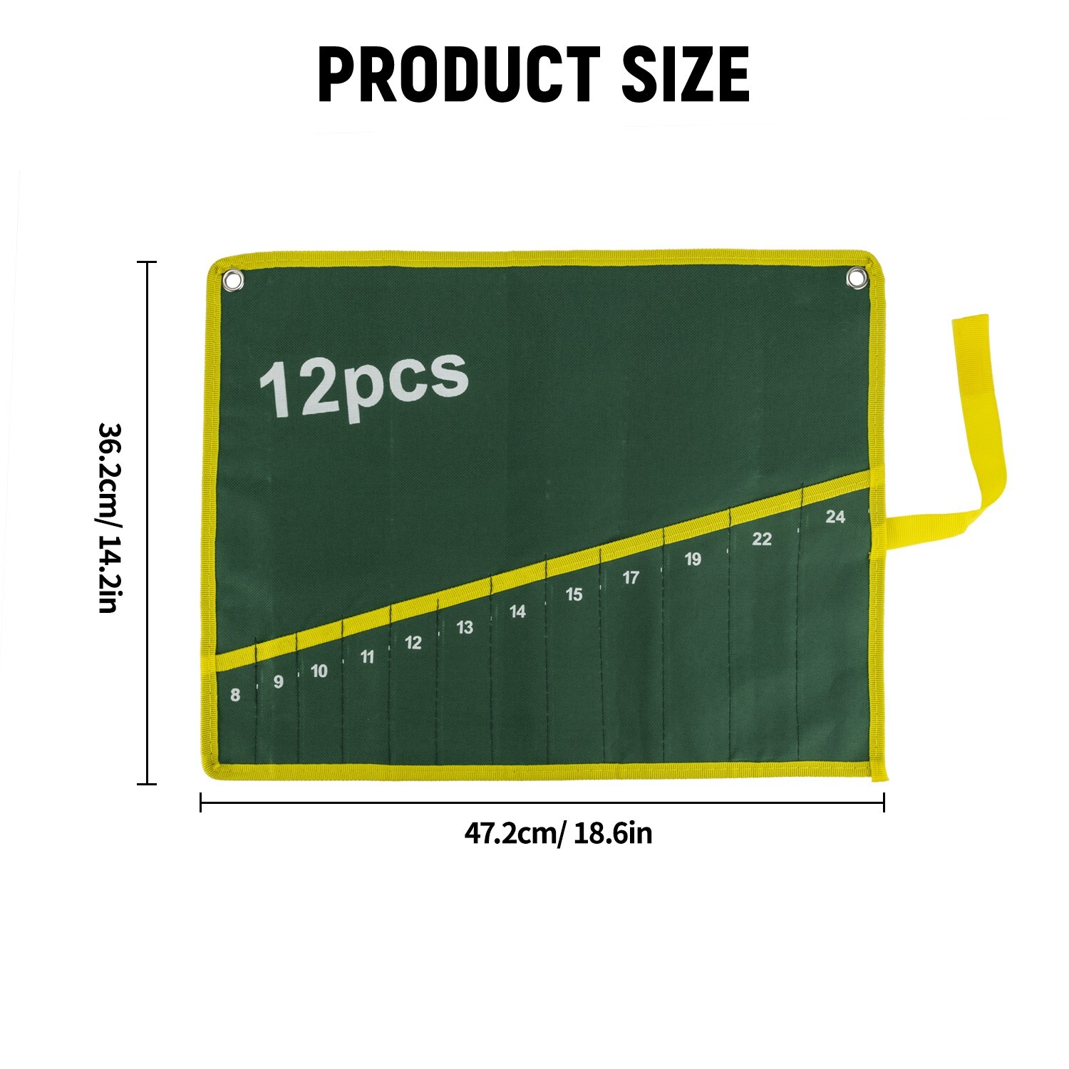 Roll Up Tools Storage Bag Wrench Pliers Organizer Pouch Durable Roll Up Tool Bag