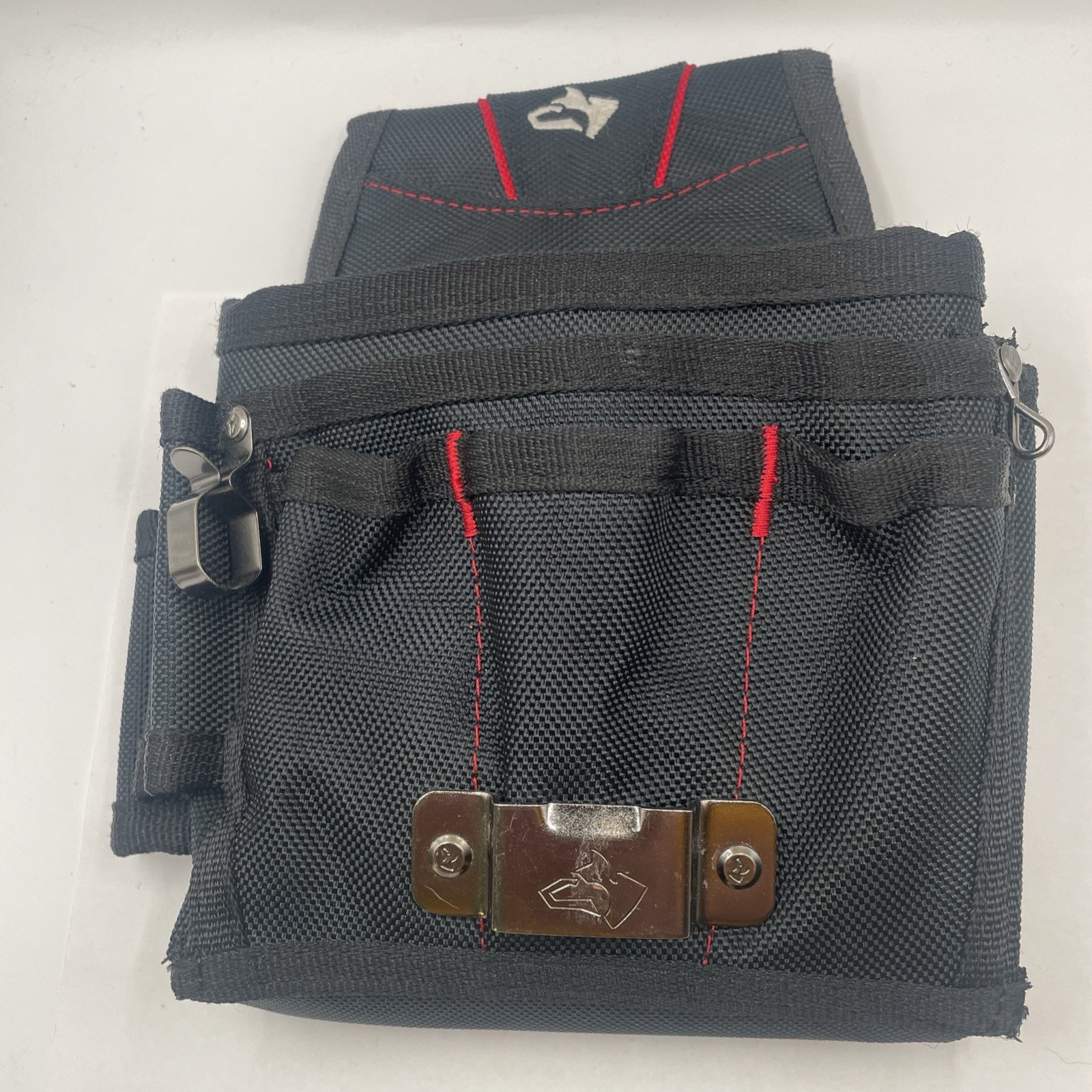 Husky Maintenance Tool Belt Pouch Nylon Polyester Black Back Flap