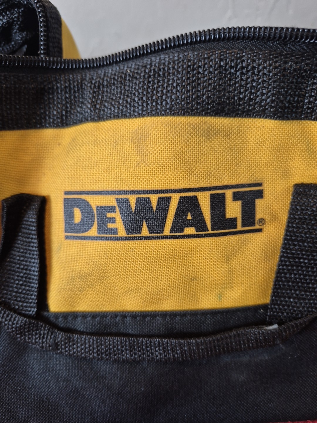 Dewalt Yellow And Black Zipper Bag
