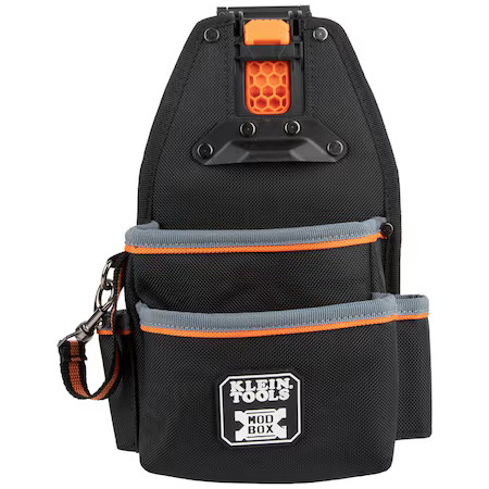 Klein Tools 55833Mb Pouch, Tool Pouch, Modbox, Open, Black/Gray/Orange,