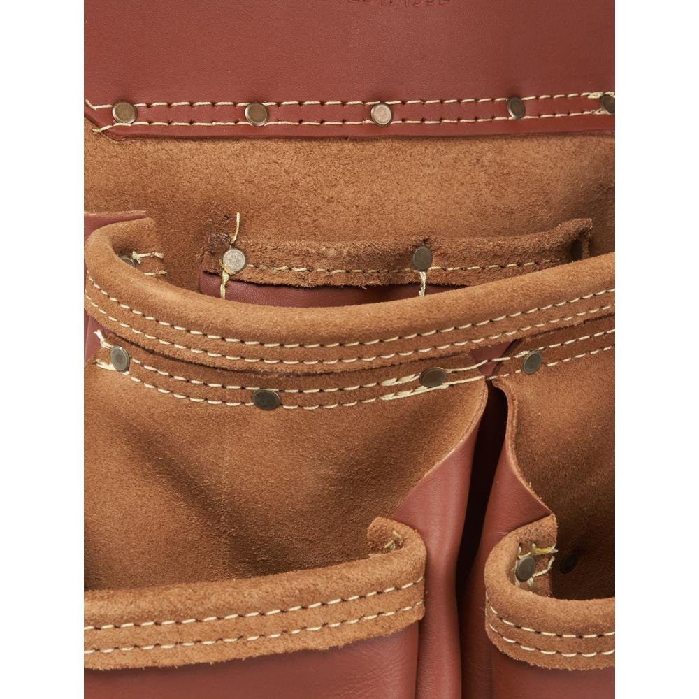 NEW Masters McGuire-Nicholas 1DM-527-M-2 Brown Leather Rig Tool Belt 52.5″ 2-Bag